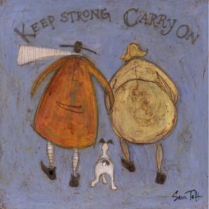 Tablou Canvas Sam Toft - Keep Strong Carry On, (30 x 30 cm)