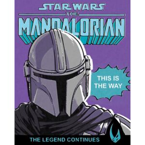 Tablou Canvas Star Wars: The Mandalorian - This Is The Way, (40 x 50 cm)