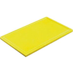 Fund pentru tăiere, din plastic 53x32, 5x2 cm PG 1/1, cu caneluri, galben