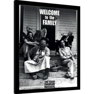Afiș înrămat Texas Chainsaw Massacre - Newsprint - Welcome to the Family