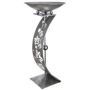 Suport flori Tendrils, metal, argintiu, 110x50 cm