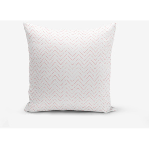 Față de pernă cu amestec din bumbac Minimalist Cushion Covers Fusya Colorful Zigzag Modern, 45 x 45 cm