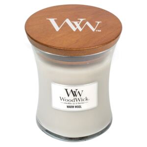 WoodWick parfumata lumanare Warm Wool Classic mijlocie
