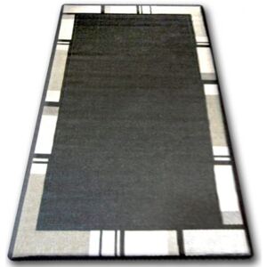 Covor sisal Floorlux 20195 negru si argintiu 60x110 cm
