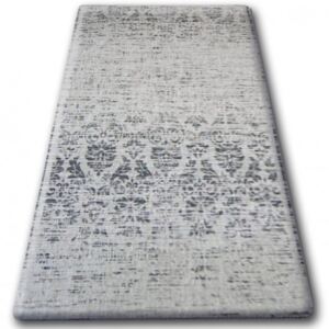 Covor sisal Floorlux 20211 argintiu si negru 60x110 cm