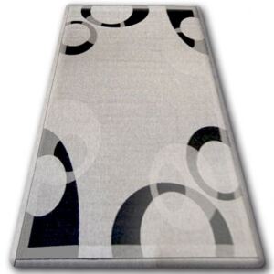 Covor sisal Floorlux 20078 argintiu si negru 60x110 cm