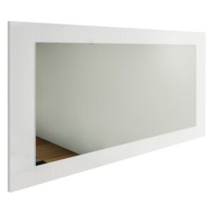 Oglinda de perete Ellari, alb mat, 89 x 45 cm