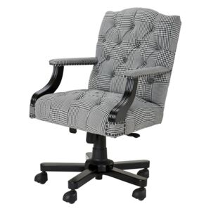 Scaun birou alb-negru Burchell Desk Chair