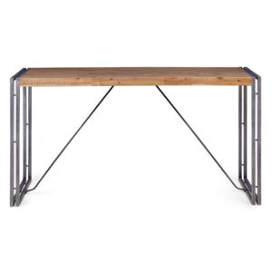 Masa dining din lemn si metal 140 cm Omega | ZAGO