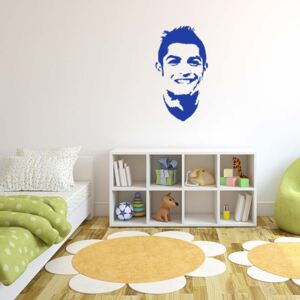 Ronaldo - autocolant de perete Albastru 50 x 90 cm