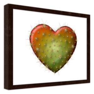 CARO Imagine în cadru - A Heart With Spikes 50x40 cm Maro