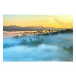 Tablou Sticla Foggy Landscape, 120 x 80 cm