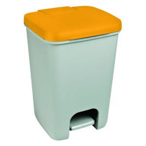 Coș de gunoi CURVER Essentials, 20 l, gri - portocaliu
