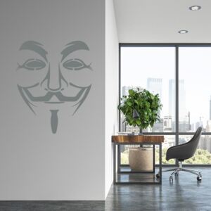 Anonymous - autocolant de perete Gri 50 x 65 cm