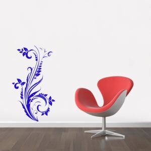 GLIX Floral decoration - autocolant de perete Albastru 50 x 90 cm