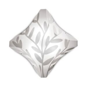 Dafne S - Aplică albă cu model cu frunze