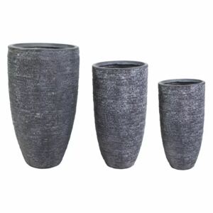Set 3 ghivece Utah High Vase Graphite S3
