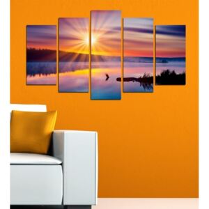 Tablou din mai multe piese 3D Art Mardo Sunset, 102 x 60 cm