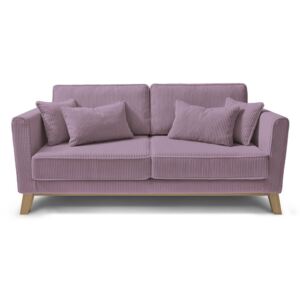 Canapea cu 3 locuri Bobochic Paris DOBLO, roz