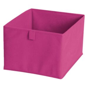 Cutie pentru depozitare din material textil, 30 x 30 cm, roz