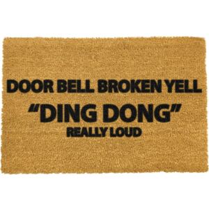 Preș Artsy Doormats Yell Ding Dong, 40 x 60 cm