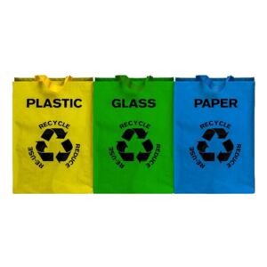 Set 3 sacoșe pentru materiale reciclabile Premier Housewares
