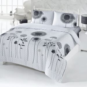 Lenjerie de pat cu cearșaf White And Black, 200 x 220 cm