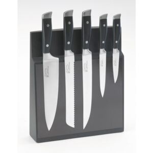 Set 5 cuțite din inox cu suport magnetic Jean Dubost Massif