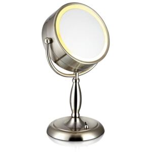 Oglindă de masă cu lumină Markslöjd Face, argintiu
