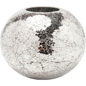 Vază Kare Design Mosaix Disco, 21 cm, argintiu