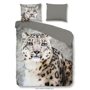 Lenjerie de pat din bumbac Muller Textiels Snow Leopard, 200 x 200 cm