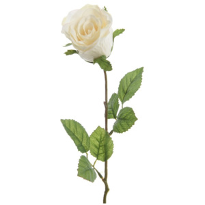 Floare artificială albă, 45 cm