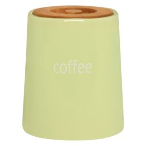 Recipient pentru cafea, capac din lemn Premier Housewares Fletcher, 800 ml, verde