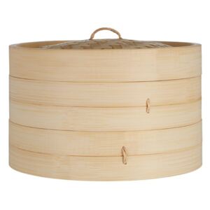 Coș bambus pentru gătit la abur Premier Housewares, ⌀ 25 cm