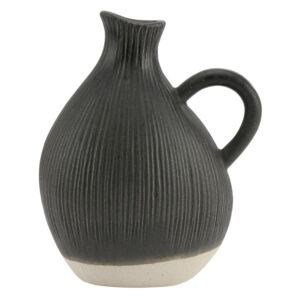 Vază din ceramică A Simple Mess Tyst, înălțime 18 cm, negru