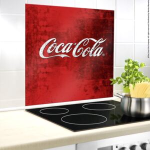 Protecție din sticlă pentru capacul aragazului Wenko Coca-Cola Classic, 70 x 60 cm