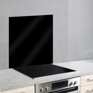 Protecţie din sticlă pentru peretele din spatele aragazului Wenko, 70 x 60 cm, negru