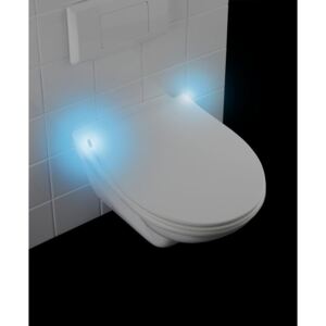 Capac WC LED Wenko Gubbio, 44 x 37 cm, alb