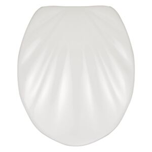 Capac WC Wenko Premium Sea Shell, 45,5 x 38 cm, alb