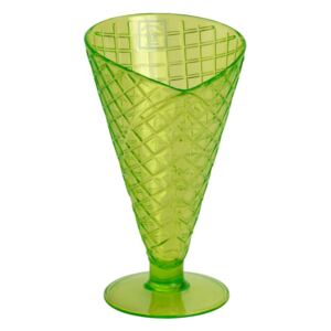 Pahar din plastic Navigate Sundae Cone, verde