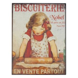 Poster metalic Antic Line Biscuiterie, 35 x 37 cm