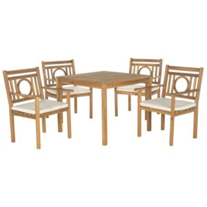 Set masă și scaune de exterior din lemn Safavieh Mendoza II, maro