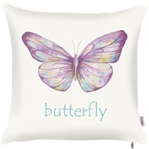 Faţă de pernă Apolena Violet Butterfly, 43 x 43 cm