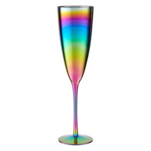 Set 4 pahare pentru șampanie cu efect de curcubeu Premier Housewares Rainbow, 290 ml