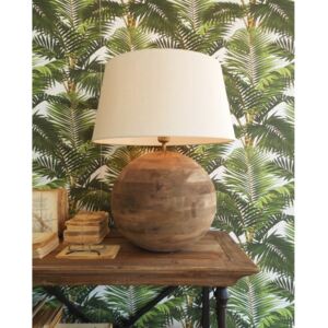 Lampă de birou din lemn de mango Orchidea Milano, înălțime 63 cm