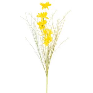 Flori de câmp artificiale 50 cm, galbene