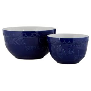 Set 2 boluri din ceramică Premier Housewares, albastru