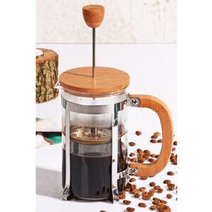 French press cu capac din bambus Bisous, 600 ml