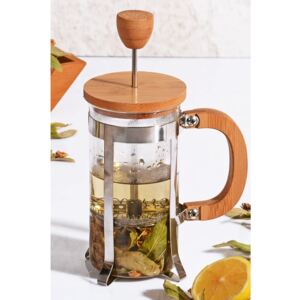 French press cu capac din bambus Bisous, 350 ml