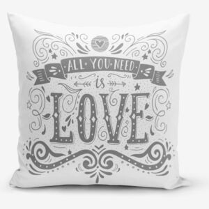 Față de pernă Minimalist Cushion Covers Love is, 45 x 45 cm